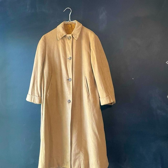 1950s vintage Chester Barrie for Argyle Shop cashmere wool coat